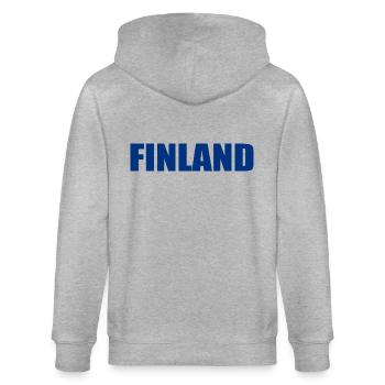 Finlande - Veste à capuche bio CULTIVATOR Stanley/Stella Unisexe - gris chiné - Dos - Luana (180cm)