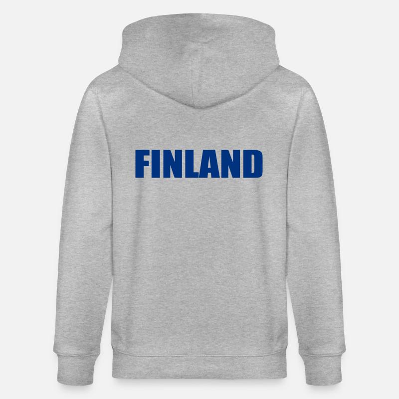 Finlande - Veste à capuche bio CULTIVATOR Stanley/Stella Unisexe - gris chiné