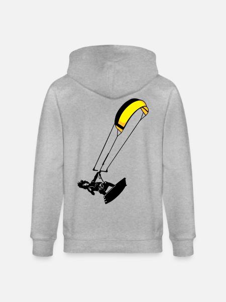 Kitesuf flex - Stanley/Stella CULTIVATOR Unisex Organic Hooded Jacket - heather grey