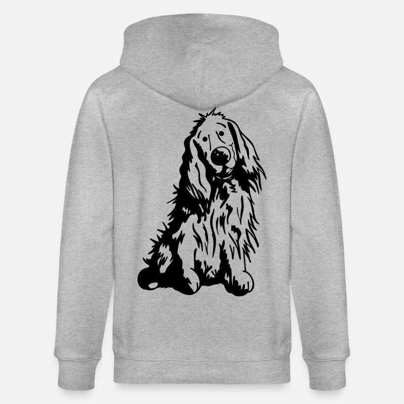 Mignon Cocker Spaniel Anglais - Veste à capuche bio CULTIVATOR Stanley/Stella Unisexe - gris chiné