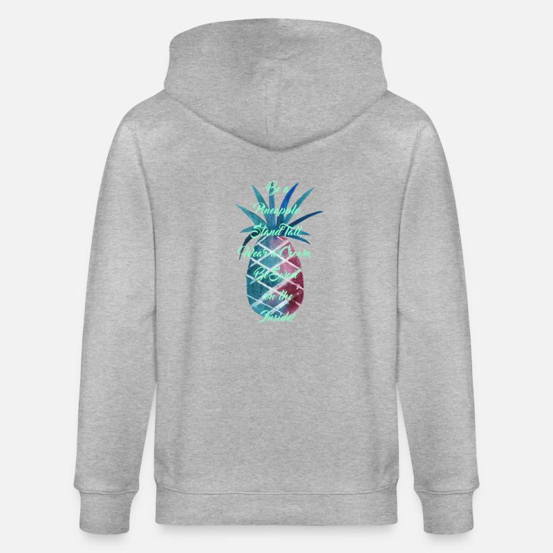Be a Pineapple: Lapis - Stanley/Stella Unisex Bio-Kapuzenjacke CULTIVATOR  - Grau meliert