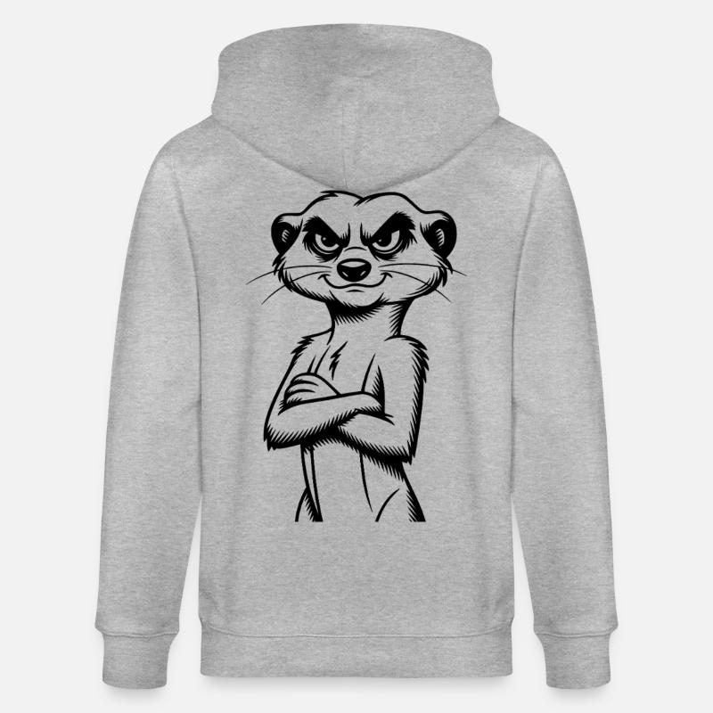 Suricate - Veste à capuche bio CULTIVATOR Stanley/Stella Unisexe - gris chiné