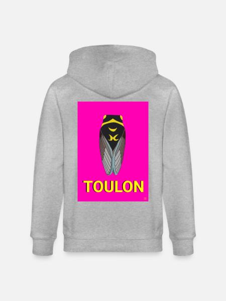 Cigale de Toulon - Veste à capuche bio CULTIVATOR Stanley/Stella Unisexe - gris chiné