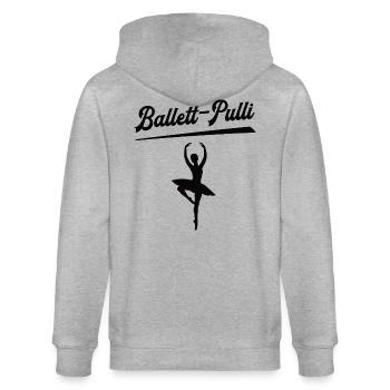 Ballettkleidung Damen BALLETT-PULLI Ballet Tanzen - Stanley/Stella Unisex Bio-Kapuzenjacke CULTIVATOR  - Grau meliert - Hinten - Luana (180cm)