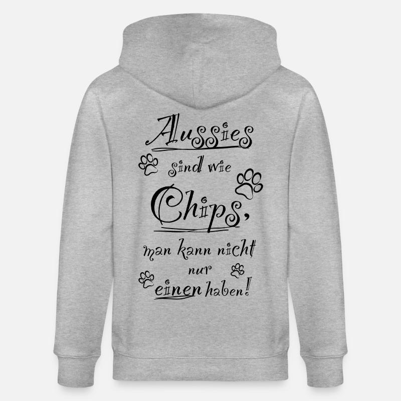 Aussie Chips - Stanley/Stella Unisex Bio-Kapuzenjacke CULTIVATOR  - Grau meliert