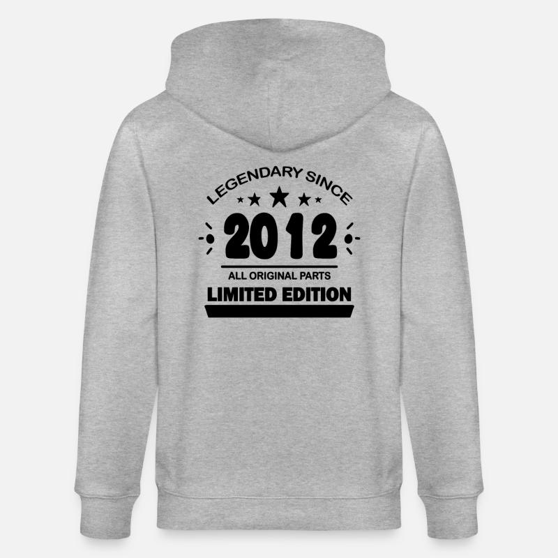 Année de construction 2012 Dicton - Veste à capuche bio CULTIVATOR Stanley/Stella Unisexe - gris chiné