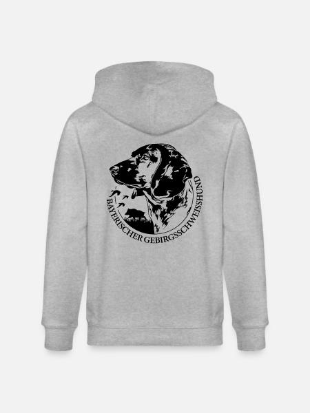 BAVARIAN MOUNTAIN SWEAT DOG Cani da caccia Wilsigns - Felpa con cappuccio ecologica unisex CULTIVATOR di Stanley/Stella - grigio melange