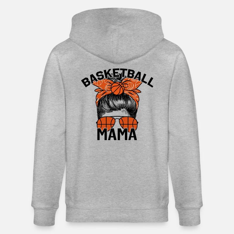 Maman basketteuse - Veste à capuche bio CULTIVATOR Stanley/Stella Unisexe - gris chiné