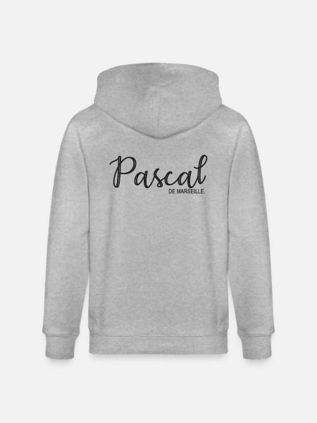 Pascal de Marseille Geschenk T Shirt Pascal - Stanley/Stella Unisex Bio-Kapuzenjacke CULTIVATOR - Grau meliert