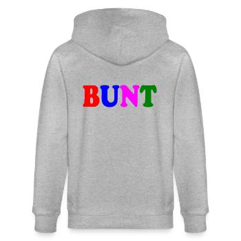 Bunt - Stanley/Stella Unisex Bio-Kapuzenjacke CULTIVATOR  - Grau meliert - Hinten - Luana (180cm)