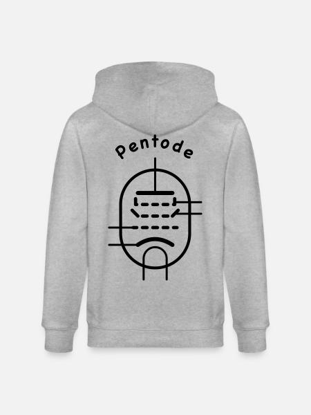 Vacuum Tube Symbol Pentode - Stanley/Stella CULTIVATOR  Unisex Organic Hooded Jacket - heather grey