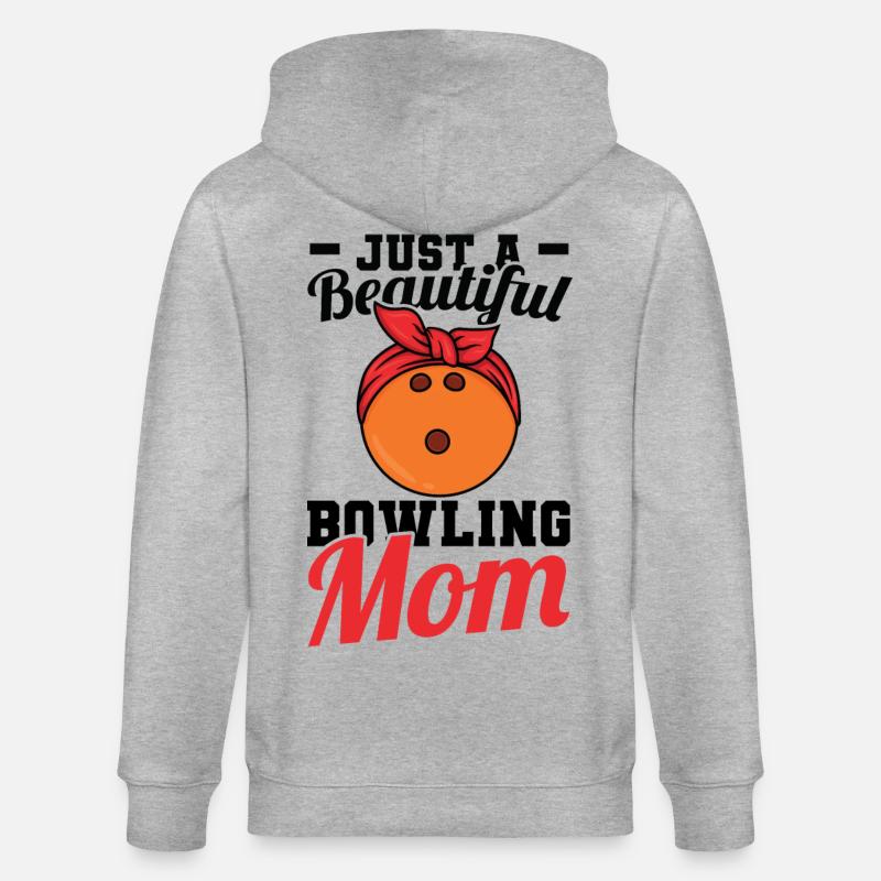 Juste une belle maman de bowling - Veste à capuche bio CULTIVATOR Stanley/Stella Unisexe - gris chiné