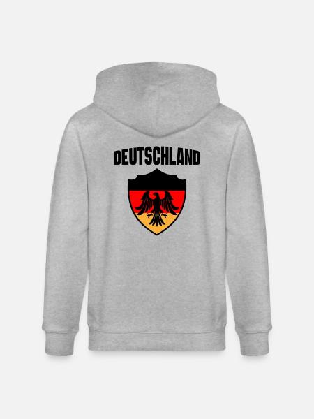 Deutschland - Stanley/Stella Unisex Bio-Kapuzenjacke CULTIVATOR - Grau meliert
