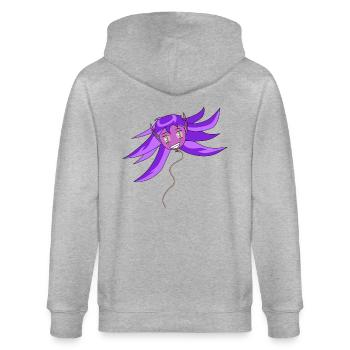 Goblin Balloon - Stanley/Stella CULTIVATOR  Unisex Organic Hooded Jacket - heather grey - Back - Luana (180cm)