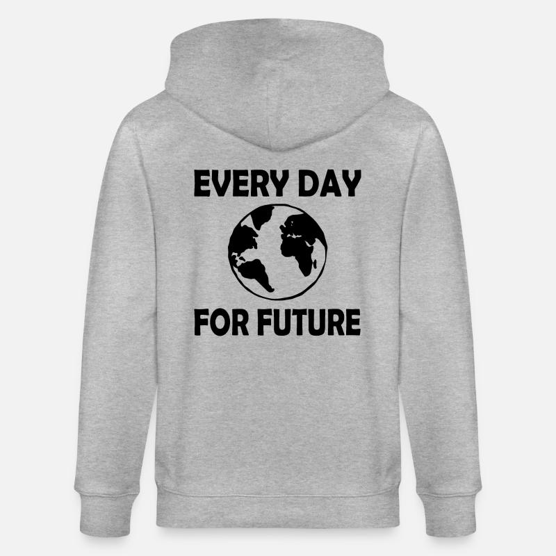 Every day for future - Veste à capuche bio CULTIVATOR Stanley/Stella Unisexe - gris chiné