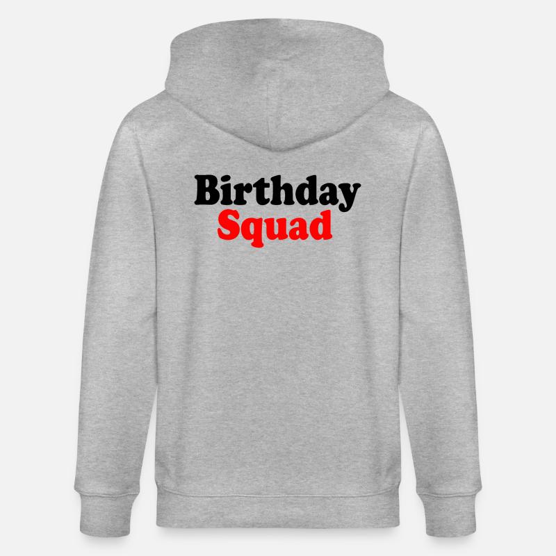 Birthday squad - Veste à capuche bio CULTIVATOR Stanley/Stella Unisexe - gris chiné