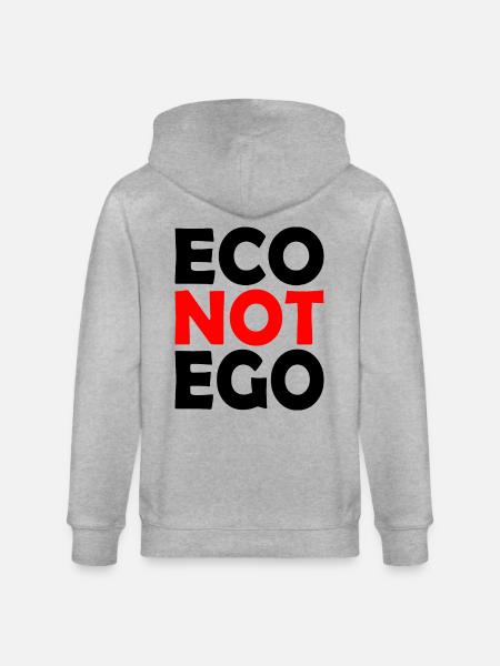 Eco not ego - Stanley/Stella CULTIVATOR Unisex Organic Hooded Jacket - heather grey