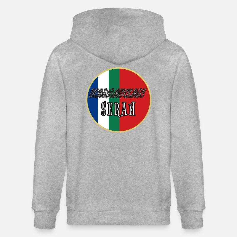 Emblème de Kamarian Seram - Veste à capuche bio CULTIVATOR Stanley/Stella Unisexe - gris chiné