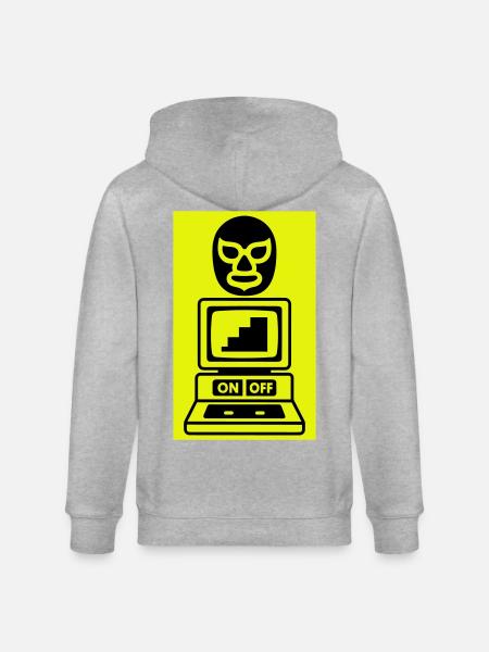 Computercult - Stanley/Stella CULTIVATOR Unisex Organic Hooded Jacket - heather grey