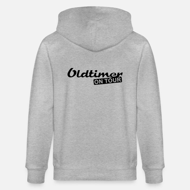 Oldtimer on Tour - Stanley/Stella Unisex Bio-Kapuzenjacke CULTIVATOR  - Grau meliert