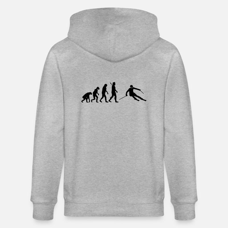 Evolution Alpine Ski - Stanley/Stella Unisex Bio-Kapuzenjacke CULTIVATOR  - Grau meliert