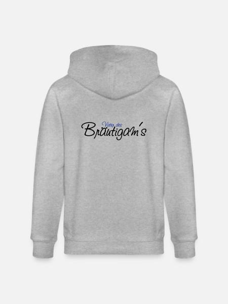 vater_des_braeutgams - Stanley/Stella CULTIVATOR Unisex Organic Hooded Jacket - heather grey