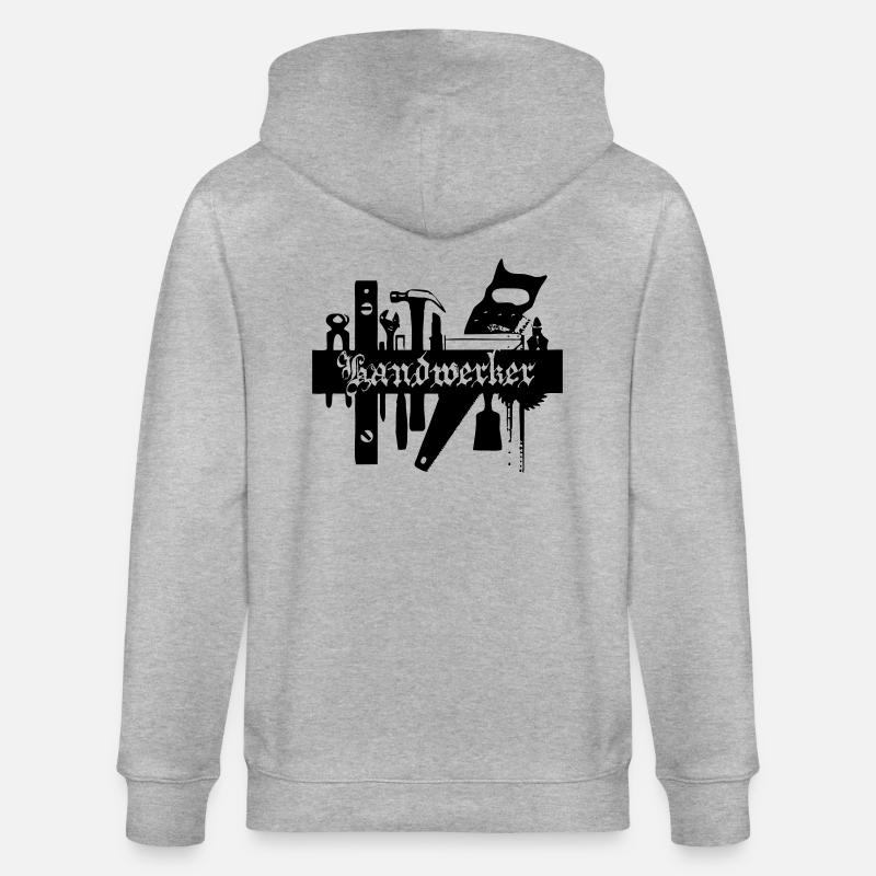 Handwerker - Stanley/Stella Unisex Bio-Kapuzenjacke CULTIVATOR - Grau meliert
