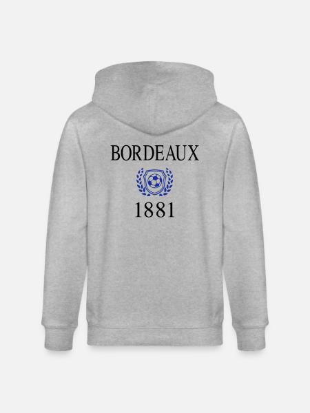 Bordeaux 1881 Origin - Veste à capuche bio CULTIVATOR Stanley/Stella Unisexe - gris chiné