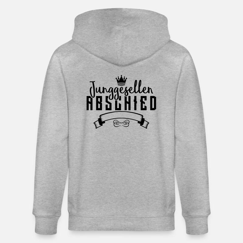 junggesellenabschied design - Stanley/Stella Unisex Bio-Kapuzenjacke CULTIVATOR  - Grau meliert