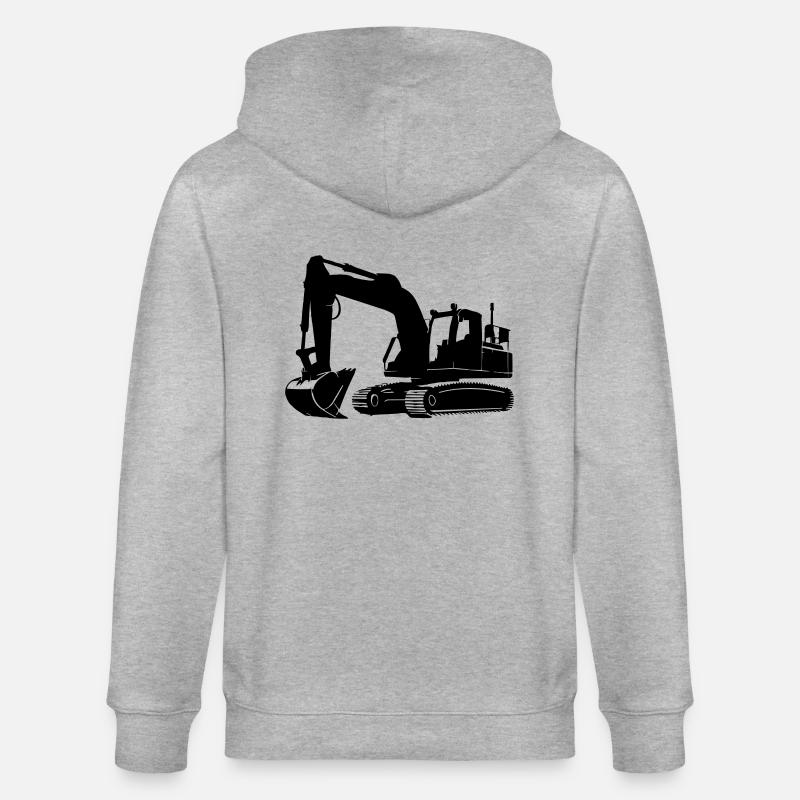 bagger - Stanley/Stella Unisex Bio-Kapuzenjacke CULTIVATOR  - Grau meliert