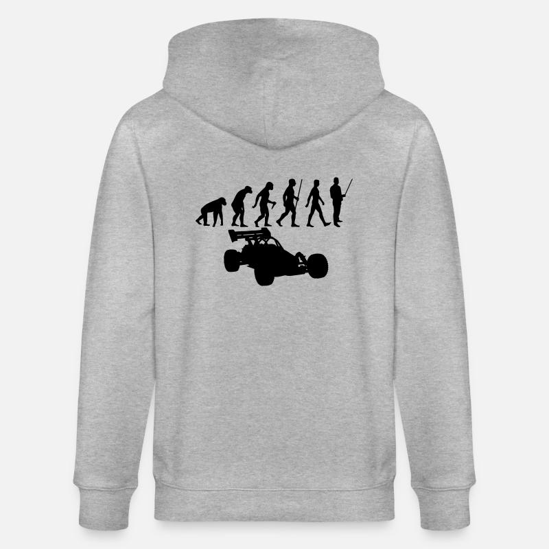 Evolution rc car - Stanley/Stella Unisex Bio-Kapuzenjacke CULTIVATOR  - Grau meliert