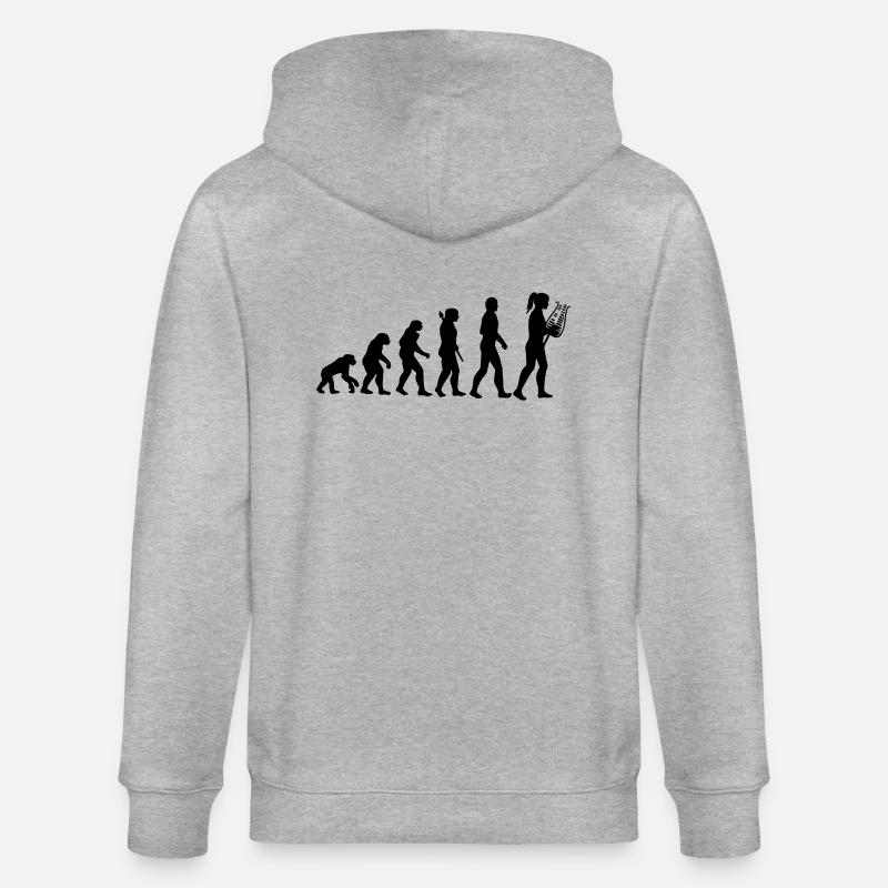 Lyravolution - Stanley/Stella Unisex Bio-Kapuzenjacke CULTIVATOR  - Grau meliert