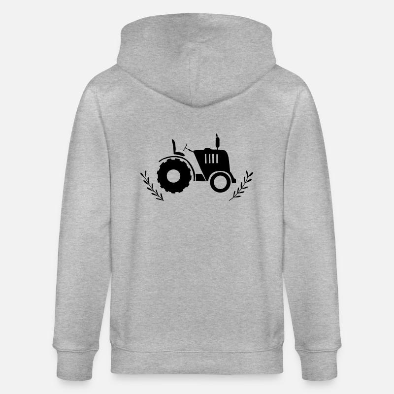 Traktor - Stanley/Stella Unisex Bio-Kapuzenjacke CULTIVATOR  - Grau meliert