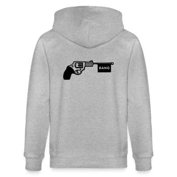 coup de pistolet - Veste à capuche bio CULTIVATOR Stanley/Stella Unisexe - gris chiné - Dos - Luana (180cm)