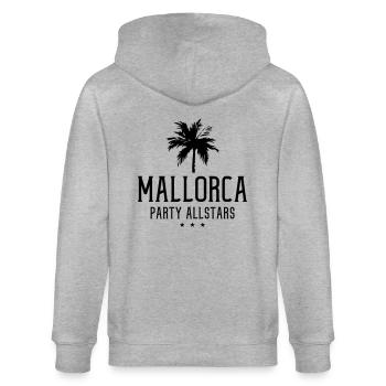 mallorca party allstars - Stanley/Stella Unisex Bio-Kapuzenjacke CULTIVATOR  - Grau meliert - Hinten - Luana (180cm)