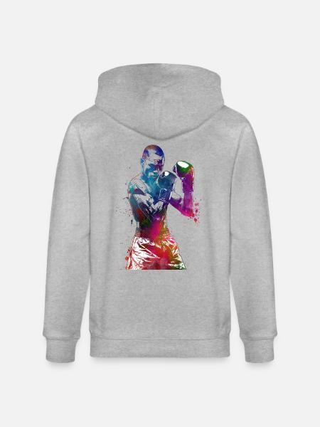 Boxsport #boxing - Stanley/Stella Unisex Bio-Kapuzenjacke CULTIVATOR  - Grau meliert