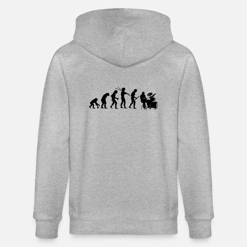 Evolutionsentwicklung - Stanley/Stella Unisex Bio-Kapuzenjacke CULTIVATOR  - Grau meliert