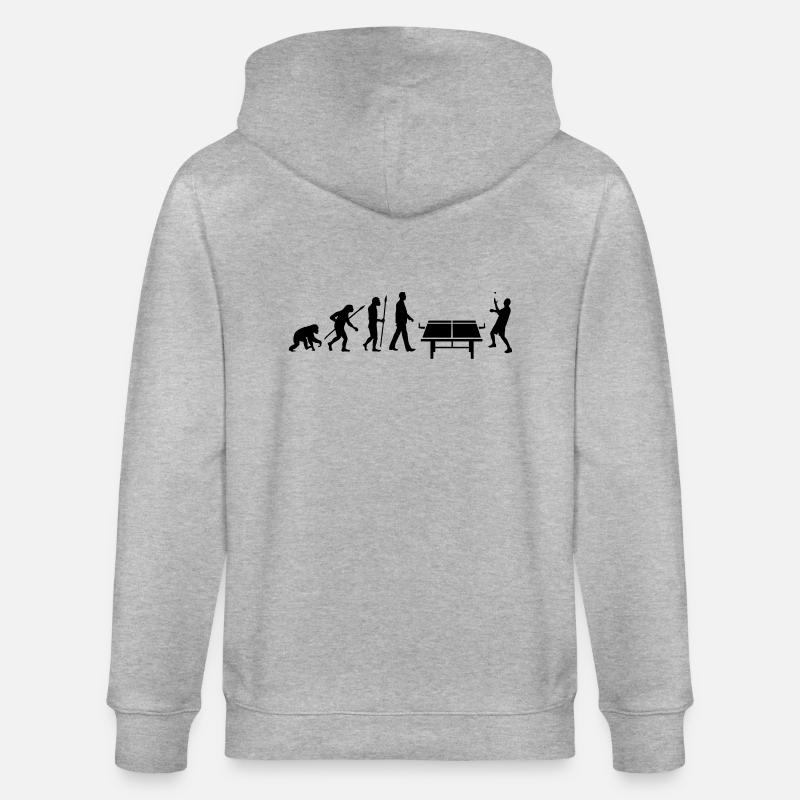 evolution_table_tennis_072012_b_1c - Stanley/Stella Unisex Bio-Kapuzenjacke CULTIVATOR  - Grau meliert
