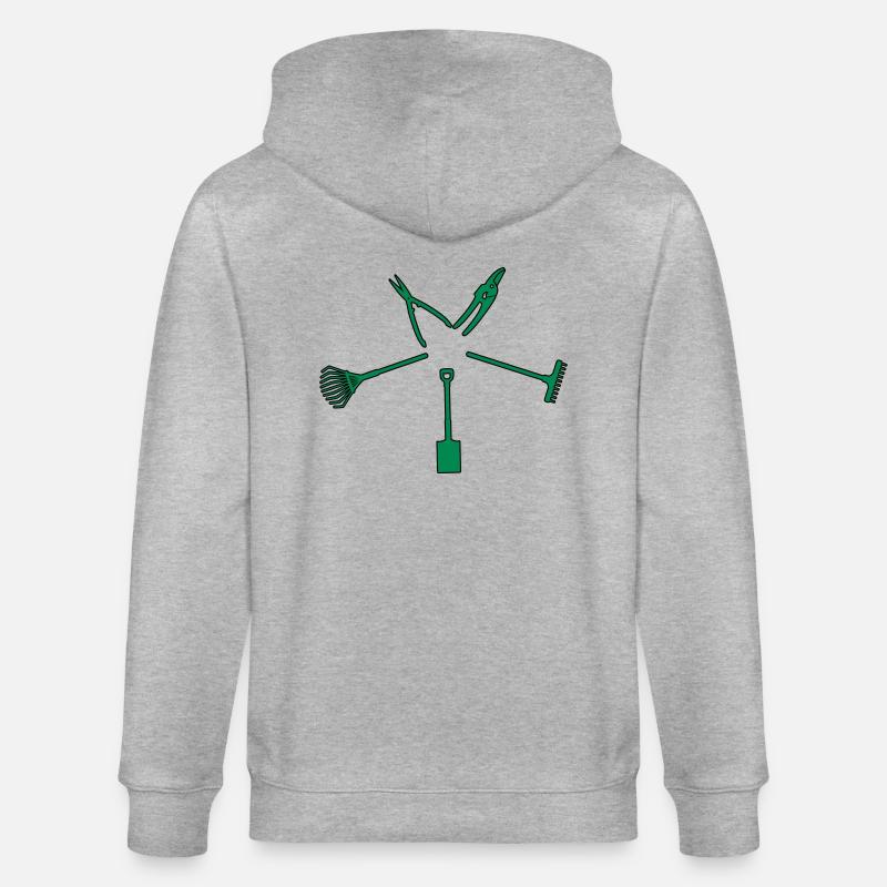 Outils de jardin Jardin - Veste à capuche bio CULTIVATOR Stanley/Stella Unisexe - gris chiné
