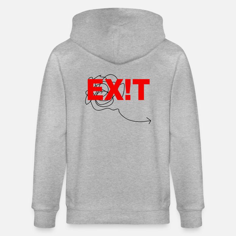 EXIT - Stanley/Stella Unisex Bio-Kapuzenjacke CULTIVATOR  - Grau meliert