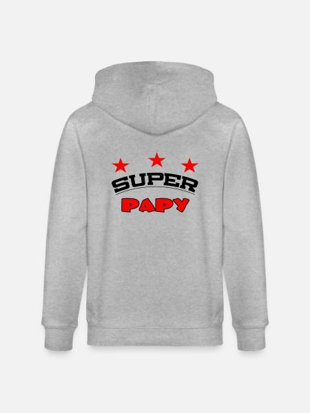 SUPER PAPY - Veste à capuche bio CULTIVATOR Stanley/Stella Unisexe - gris chiné