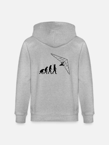 Drachenfliegen - Stanley/Stella Unisex Bio-Kapuzenjacke CULTIVATOR - Grau meliert