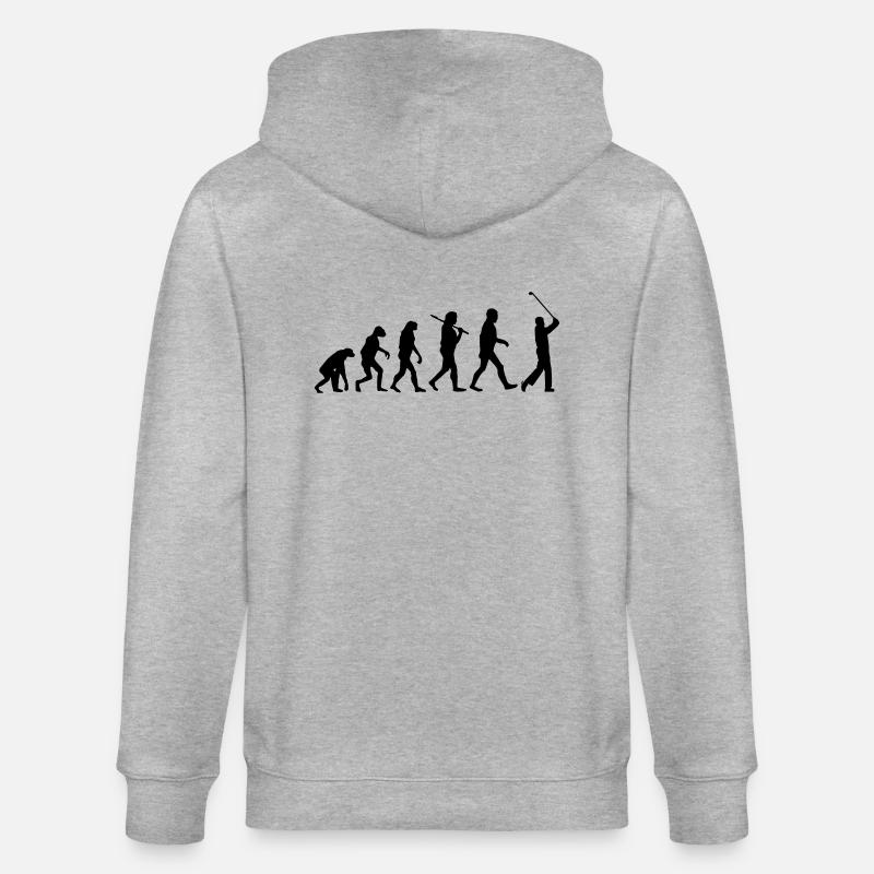 evolution Golf - Stanley/Stella CULTIVATOR  Unisex Organic Hooded Jacket - heather grey