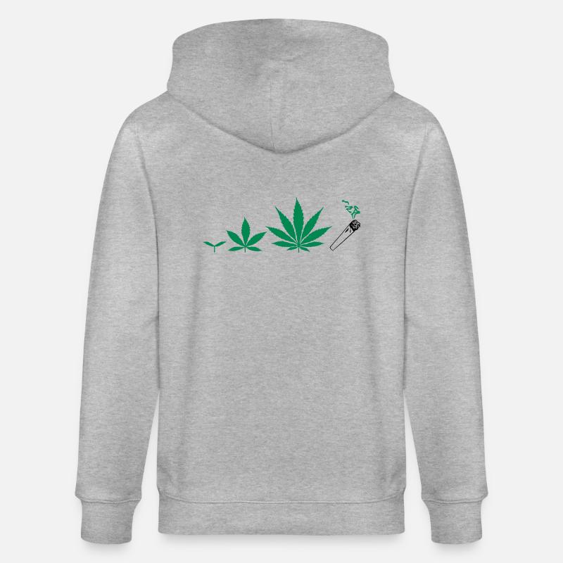 Cannabis development - Veste à capuche bio CULTIVATOR Stanley/Stella Unisexe - gris chiné