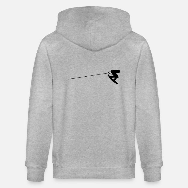 wakeboarder - Stanley/Stella Unisex Bio-Kapuzenjacke CULTIVATOR  - Grau meliert