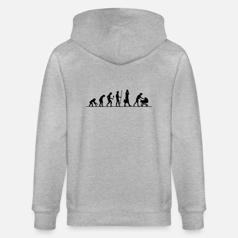 Evolution Kinderwagen - Stanley/Stella Unisex Bio-Kapuzenjacke CULTIVATOR  - Grau meliert