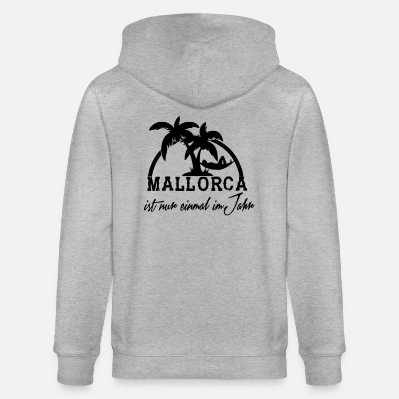 mallorca - Stanley/Stella Unisex Bio-Kapuzenjacke CULTIVATOR  - Grau meliert