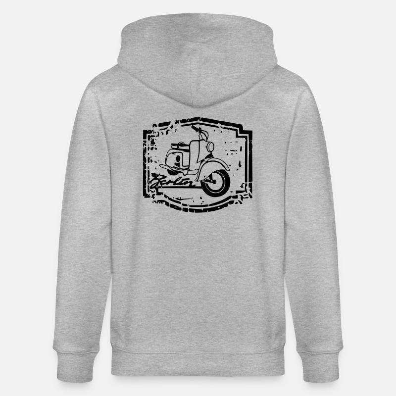 berliner Roller - Stanley/Stella Unisex Bio-Kapuzenjacke CULTIVATOR  - Grau meliert