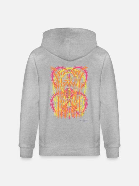 BODYTRACK I - Stanley/Stella CULTIVATOR Unisex Organic Hooded Jacket - heather grey