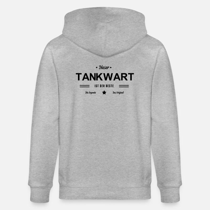 Bester Tankwart - Stanley/Stella Unisex Bio-Kapuzenjacke CULTIVATOR  - Grau meliert